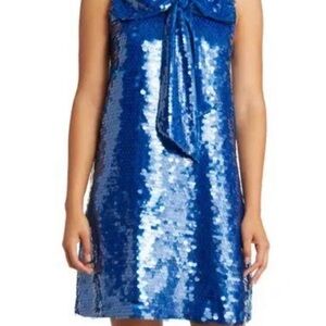 Blue Sequin Dress